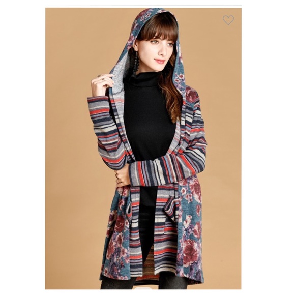 ❤️brushed hacci hooded cardigan - Picture 6 of 8